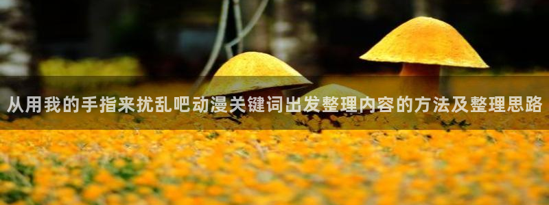 索蛙漫：从用我的手指来扰乱吧动漫关键词出发整理内容的方法及整理思路配图
